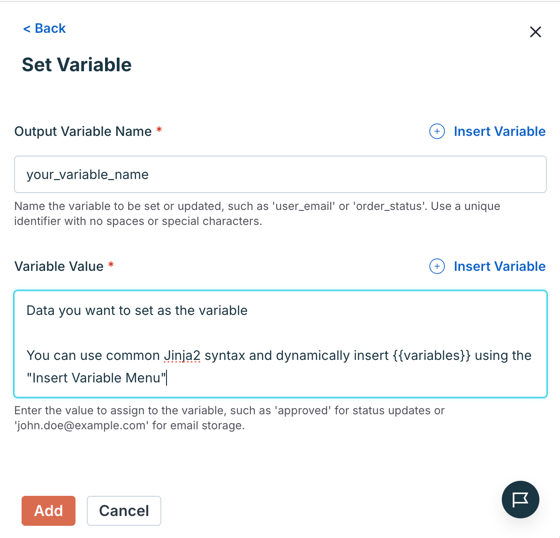 Variable Document Format Set Variable - Agent.ai Documentation