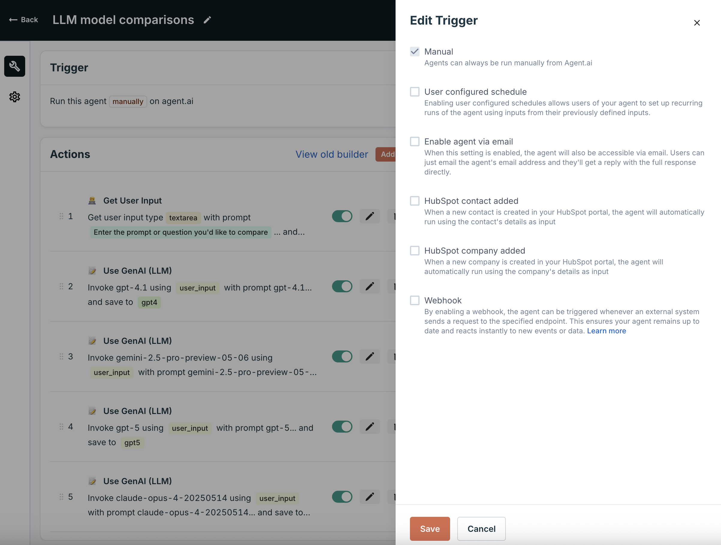 Triggers New Builder New Pn