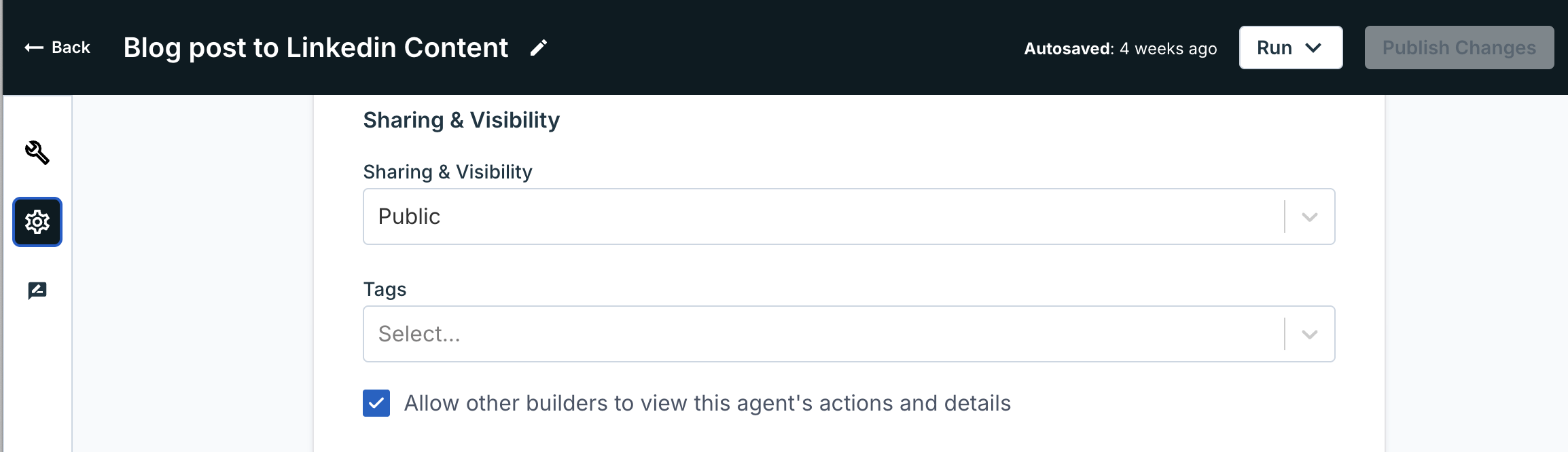 Enable Agent Visibility Pn