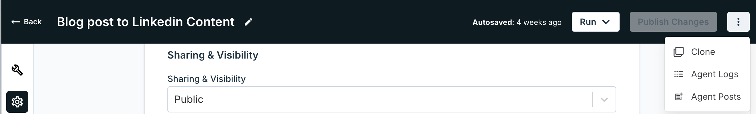 Clone Agent From Top Bar Pn
