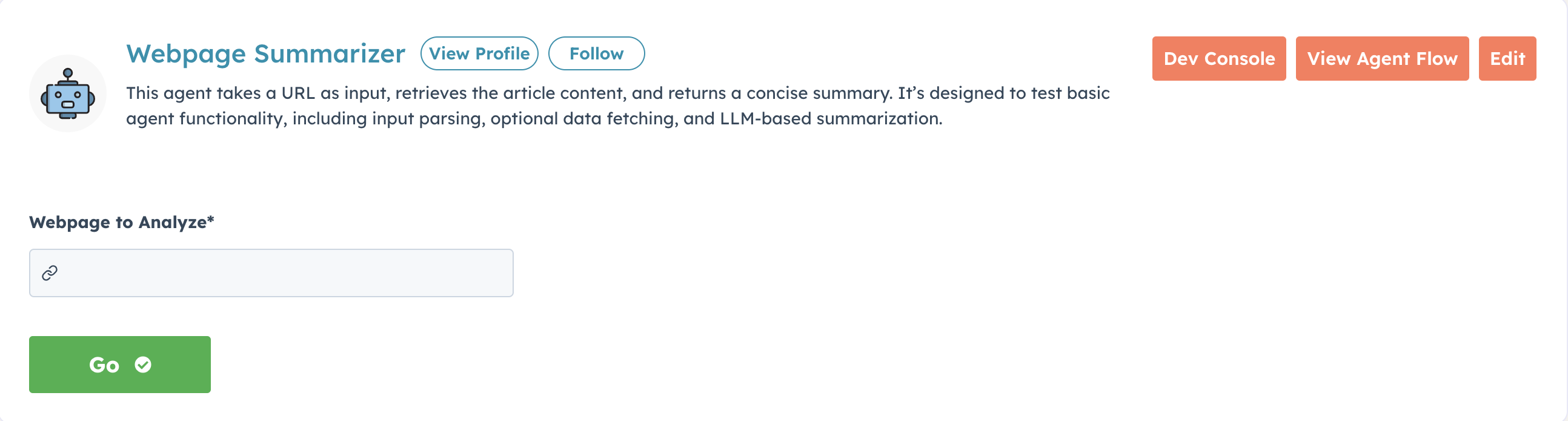 View Agent Actions Pn