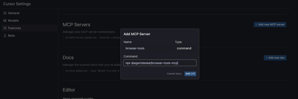 Add the MCP Tool