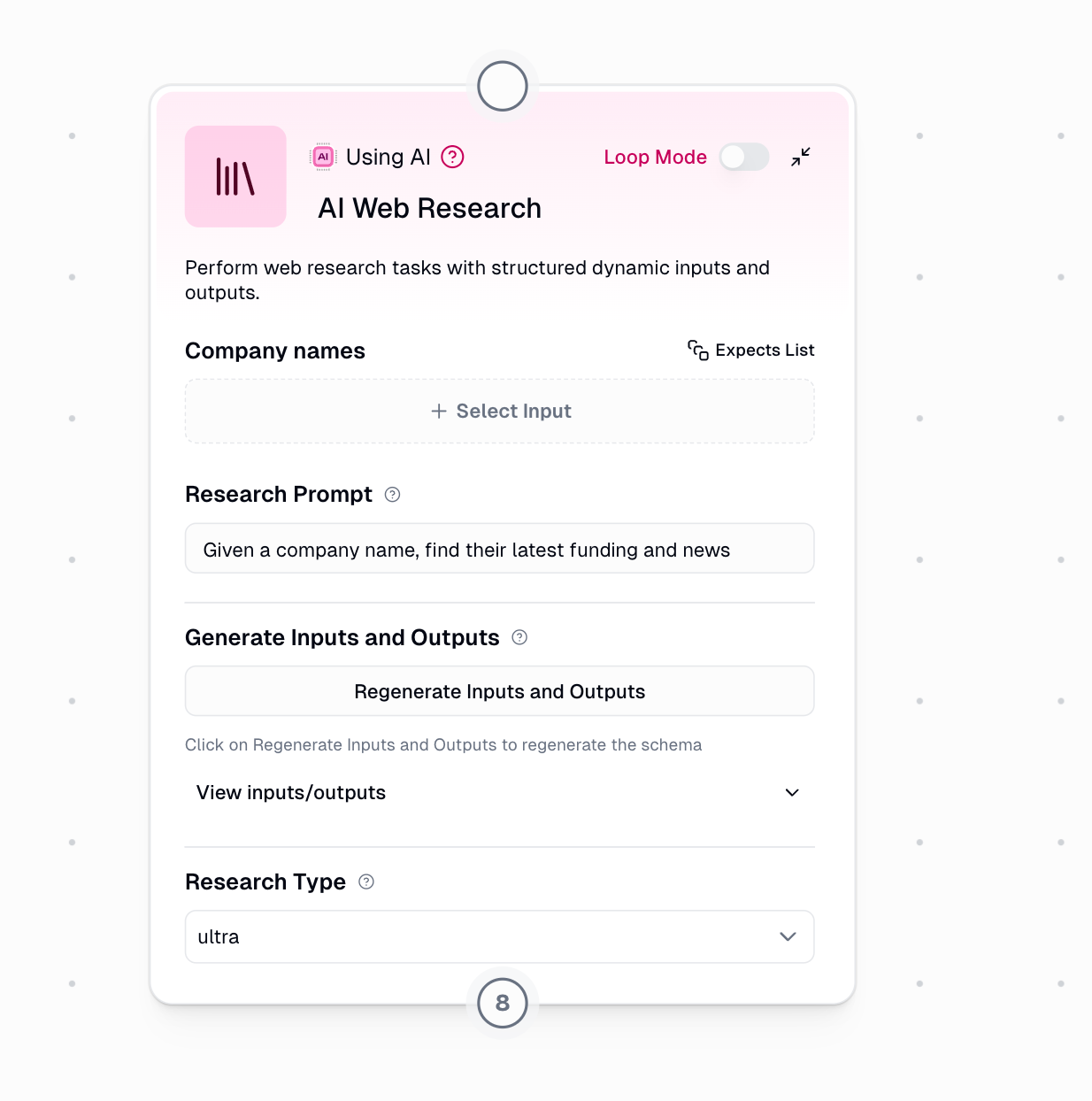 AI Web Research Node