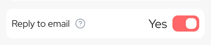 Reply to Email configuration
