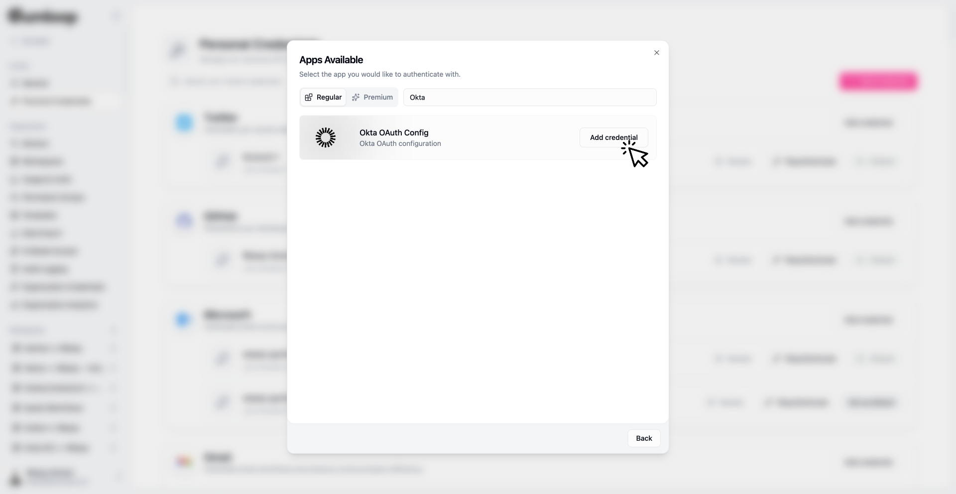 Gumloop Okta OAuth search