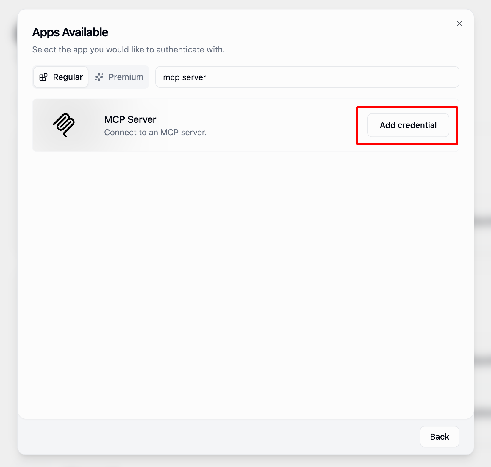 MCP Credentials Setup