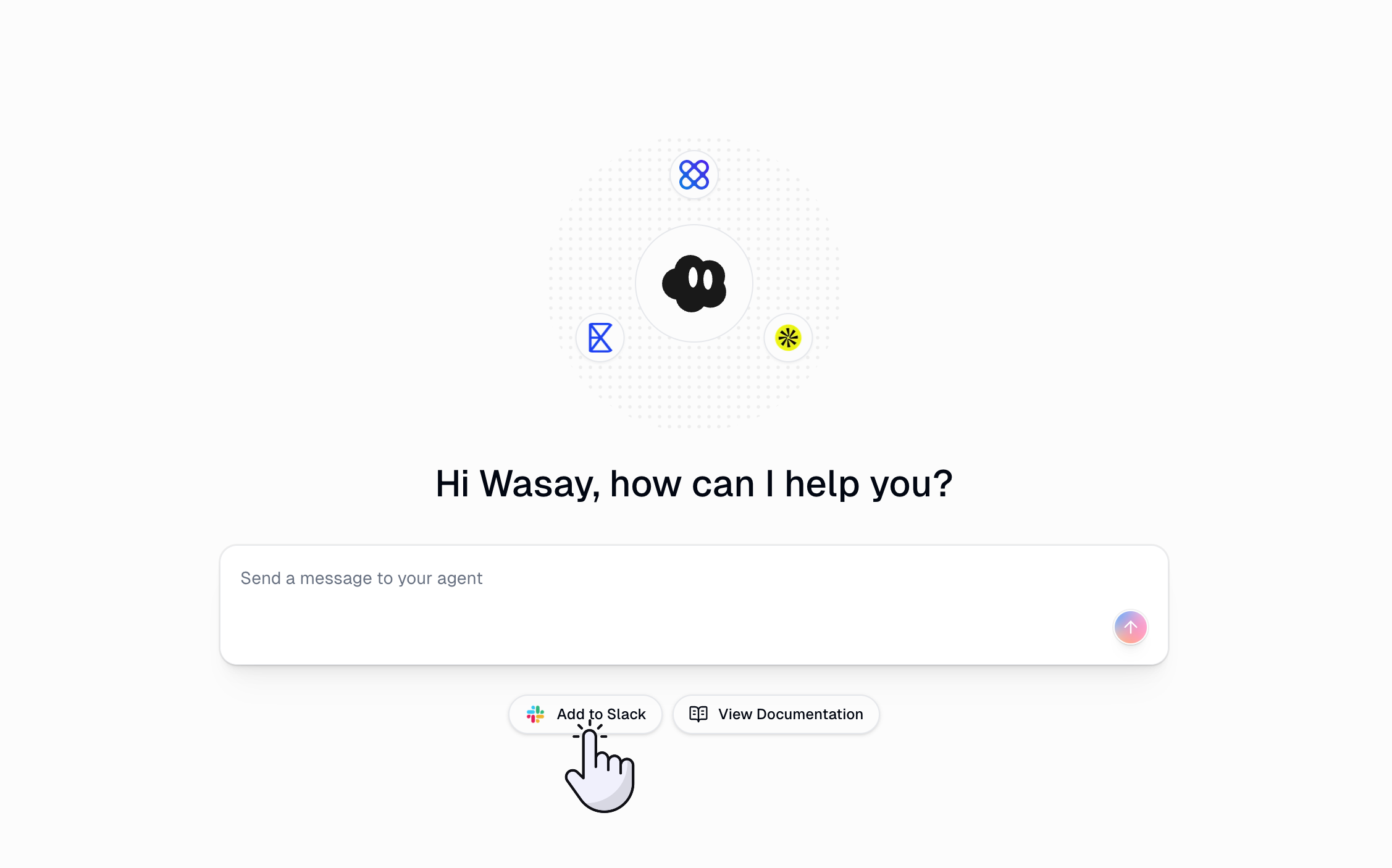 Connect to Slack button in left sidebar