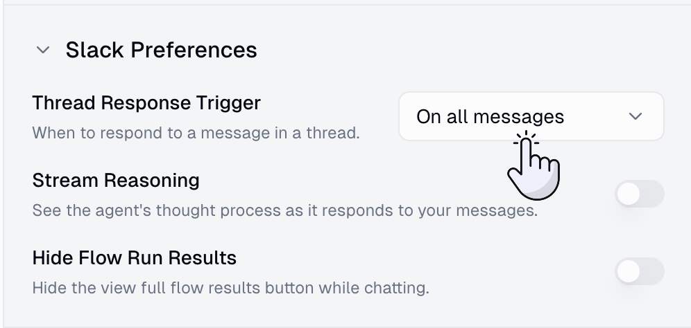 Slack preferences settings panel