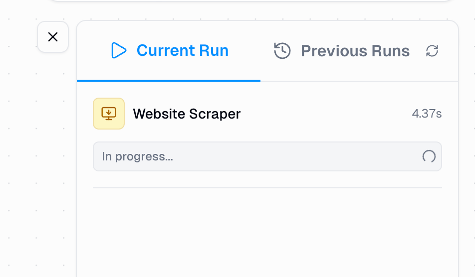 Node status indicators