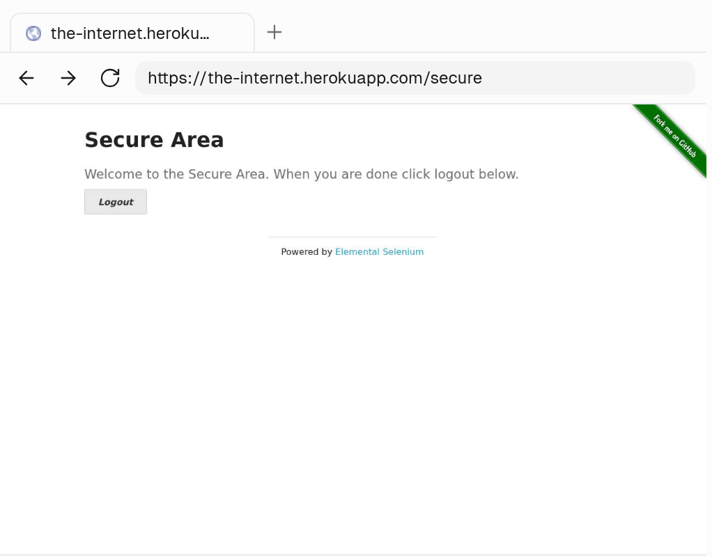 Live browser panel with a tab, back, forward, reload, the address bar, and a signed-in page