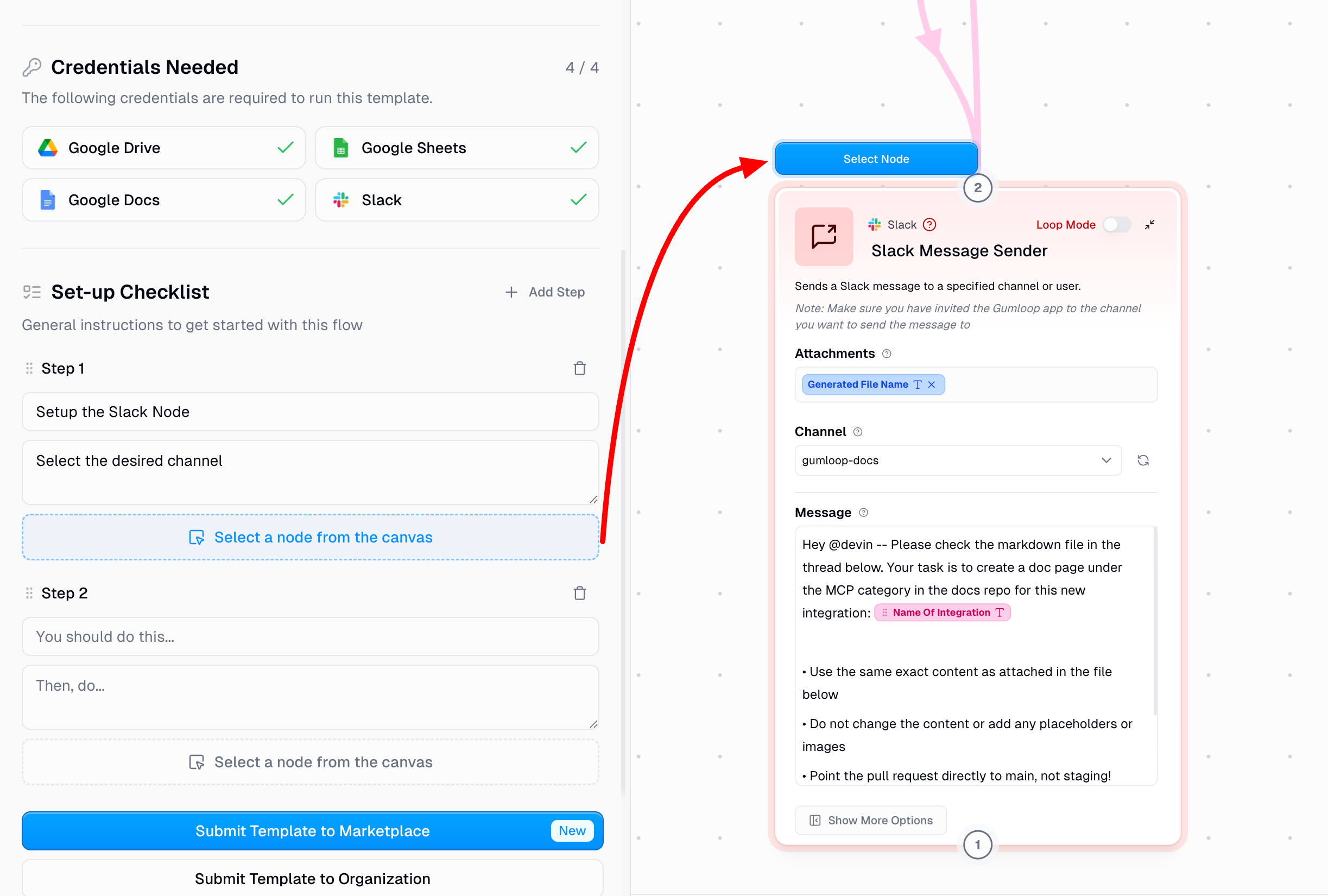 Setup Checklist Configuration