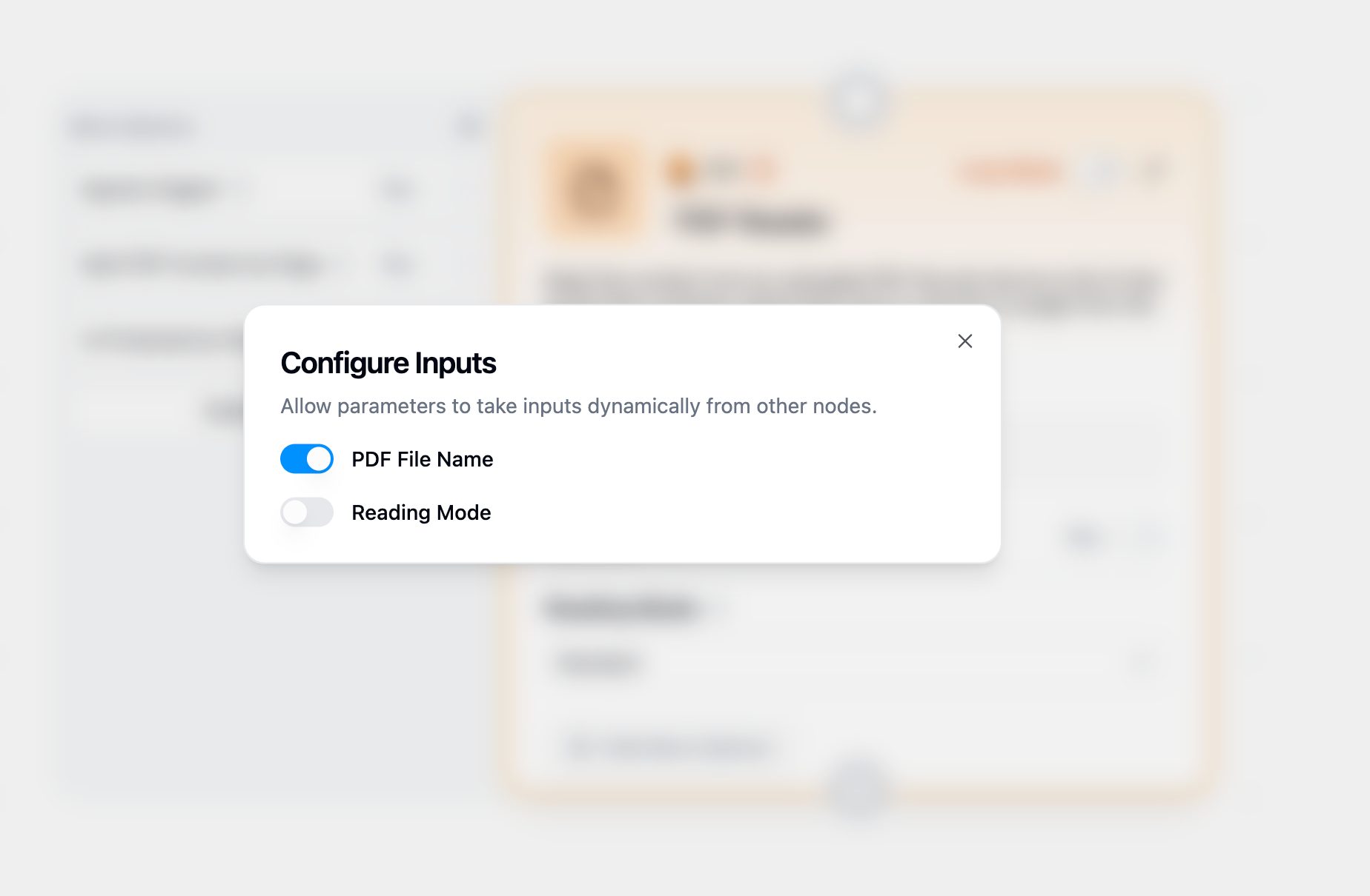 Configure PDF File Name as dynamic input