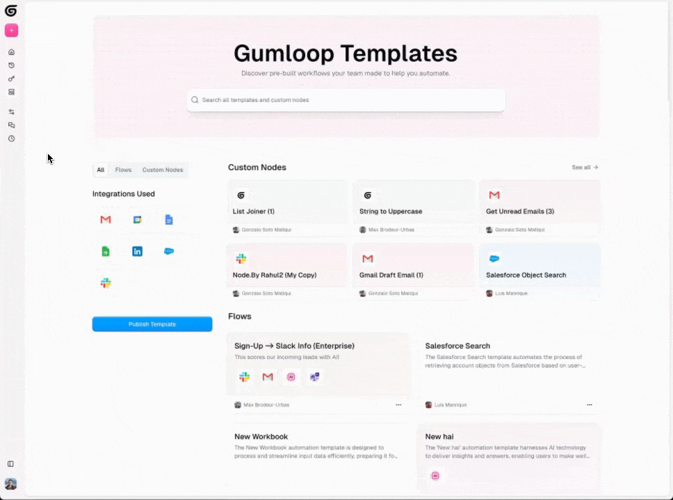 Template page