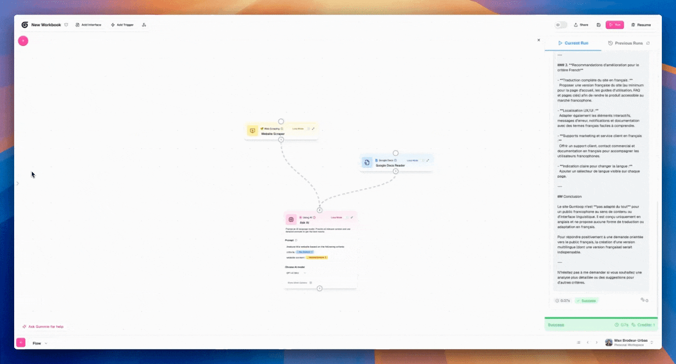 Using Cmd + S to save workflows