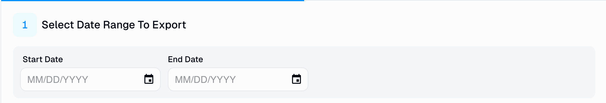 Date Range Selection