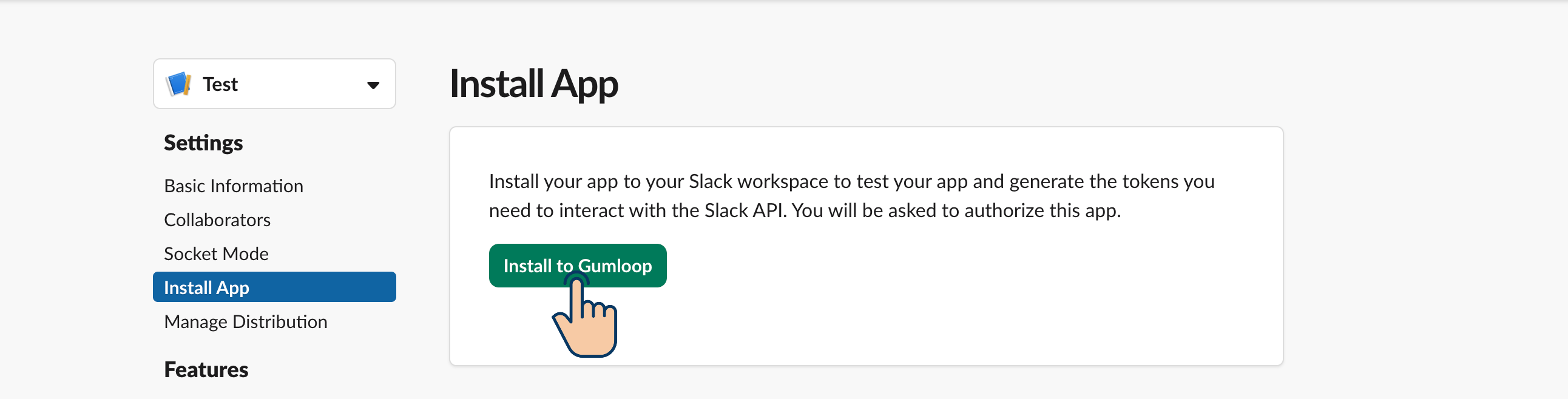 Install Custom Slack App