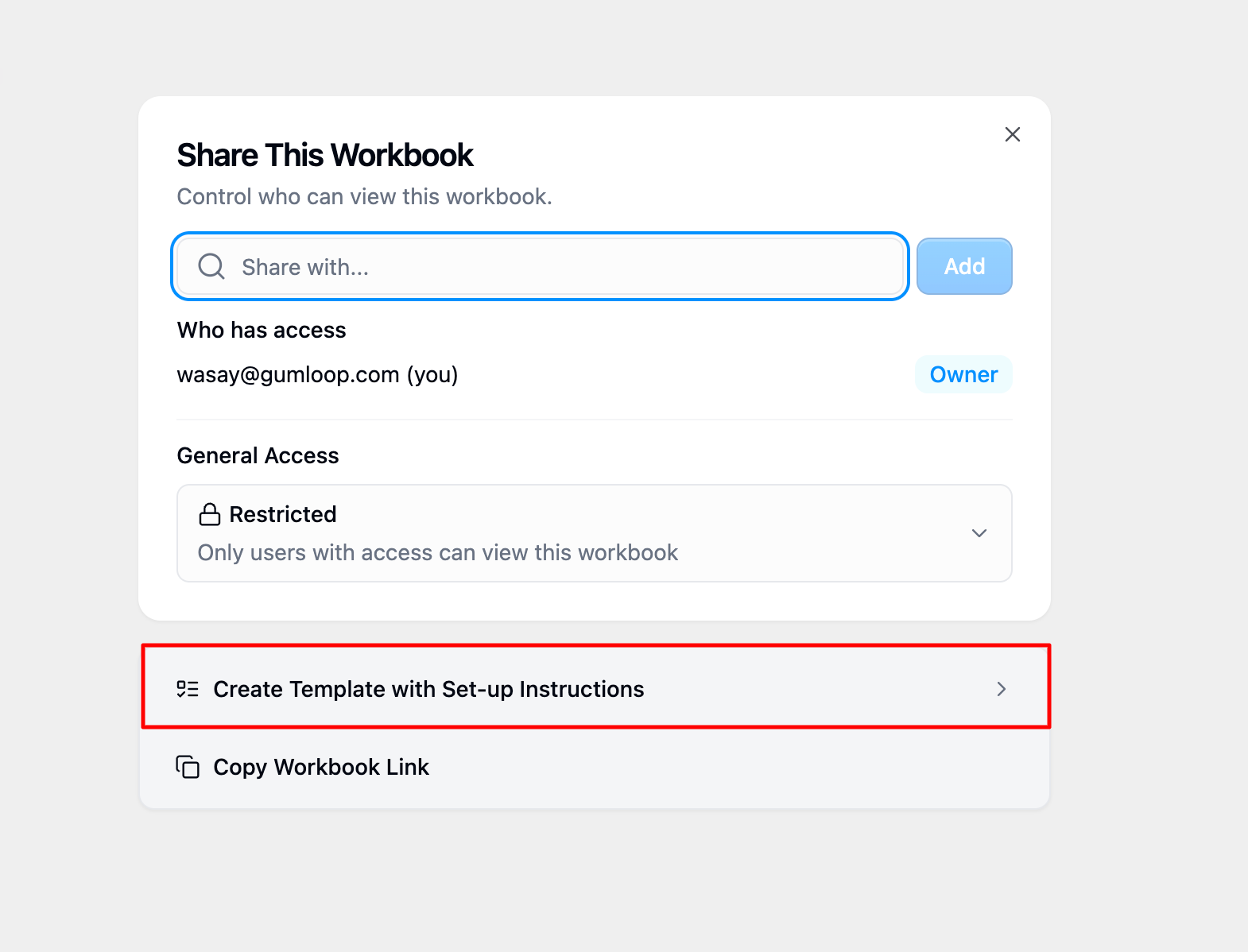 Publish template button