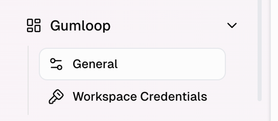 Workspace Settings