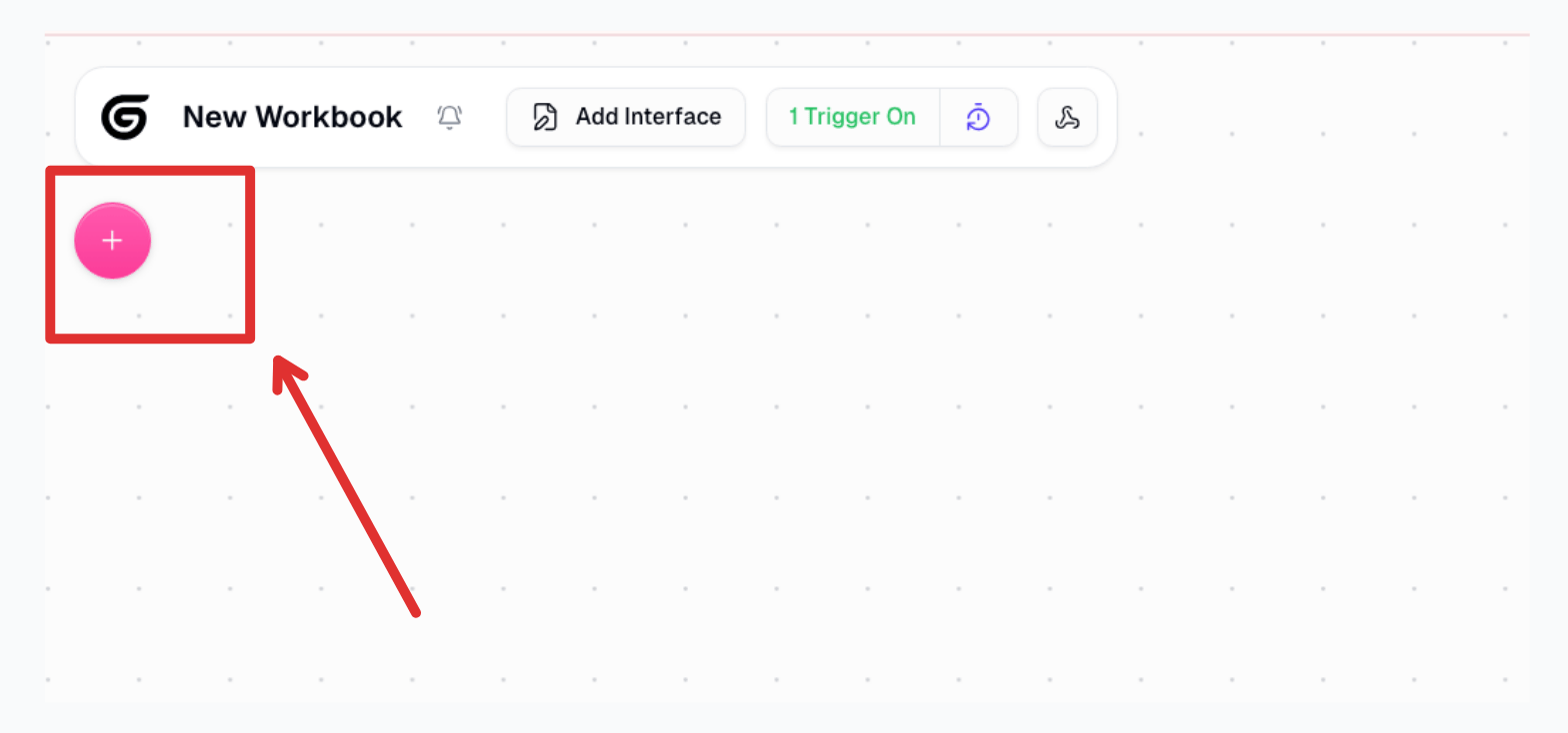 Open workflow trigger settings