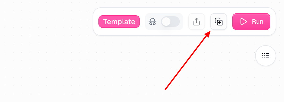 Template cloning interface