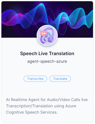Speech Translation Agent