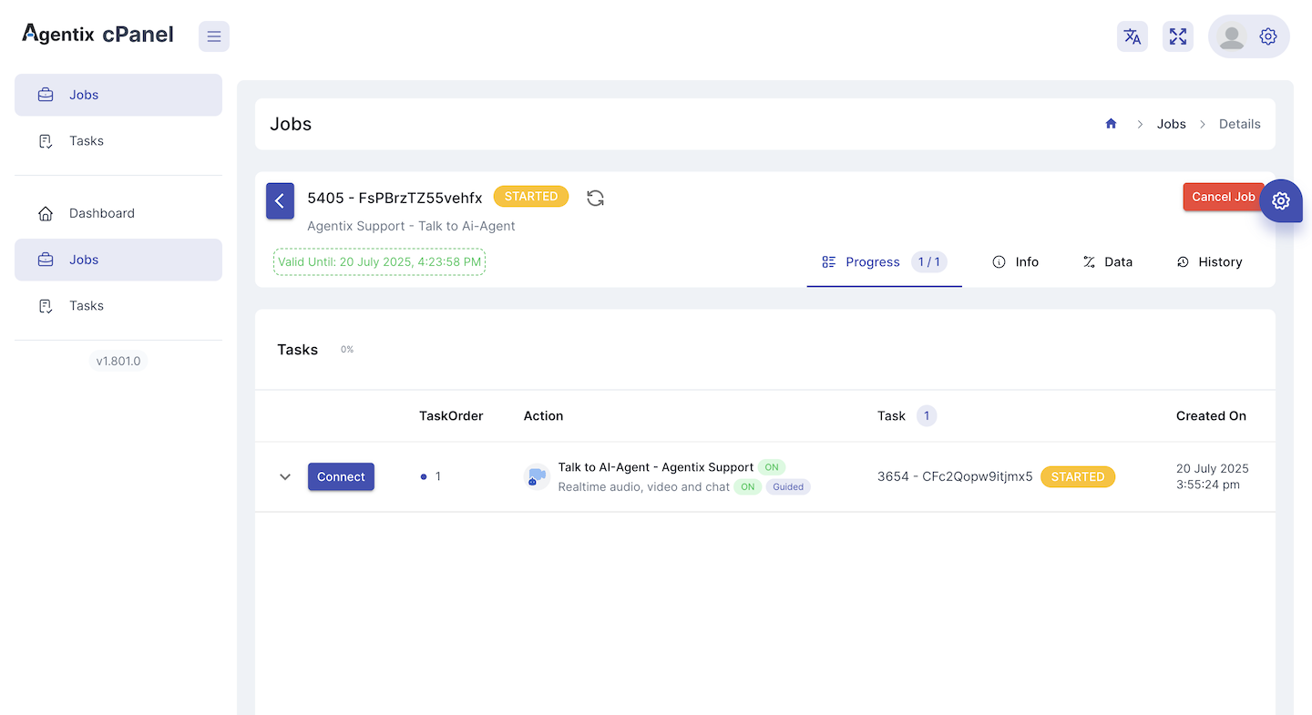 Standard User Quickstart - Agentix Docs