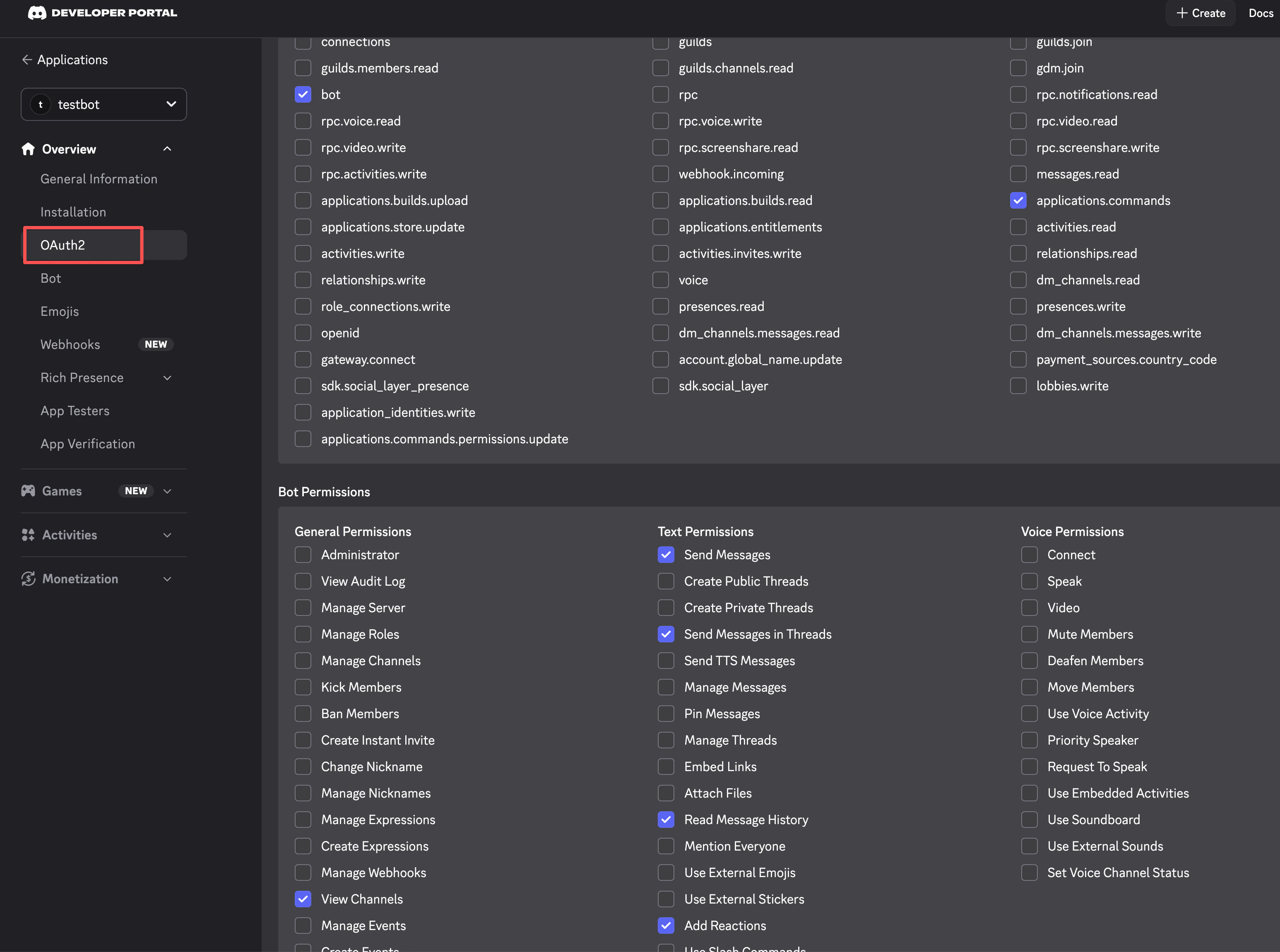 Authorize the Discord bot