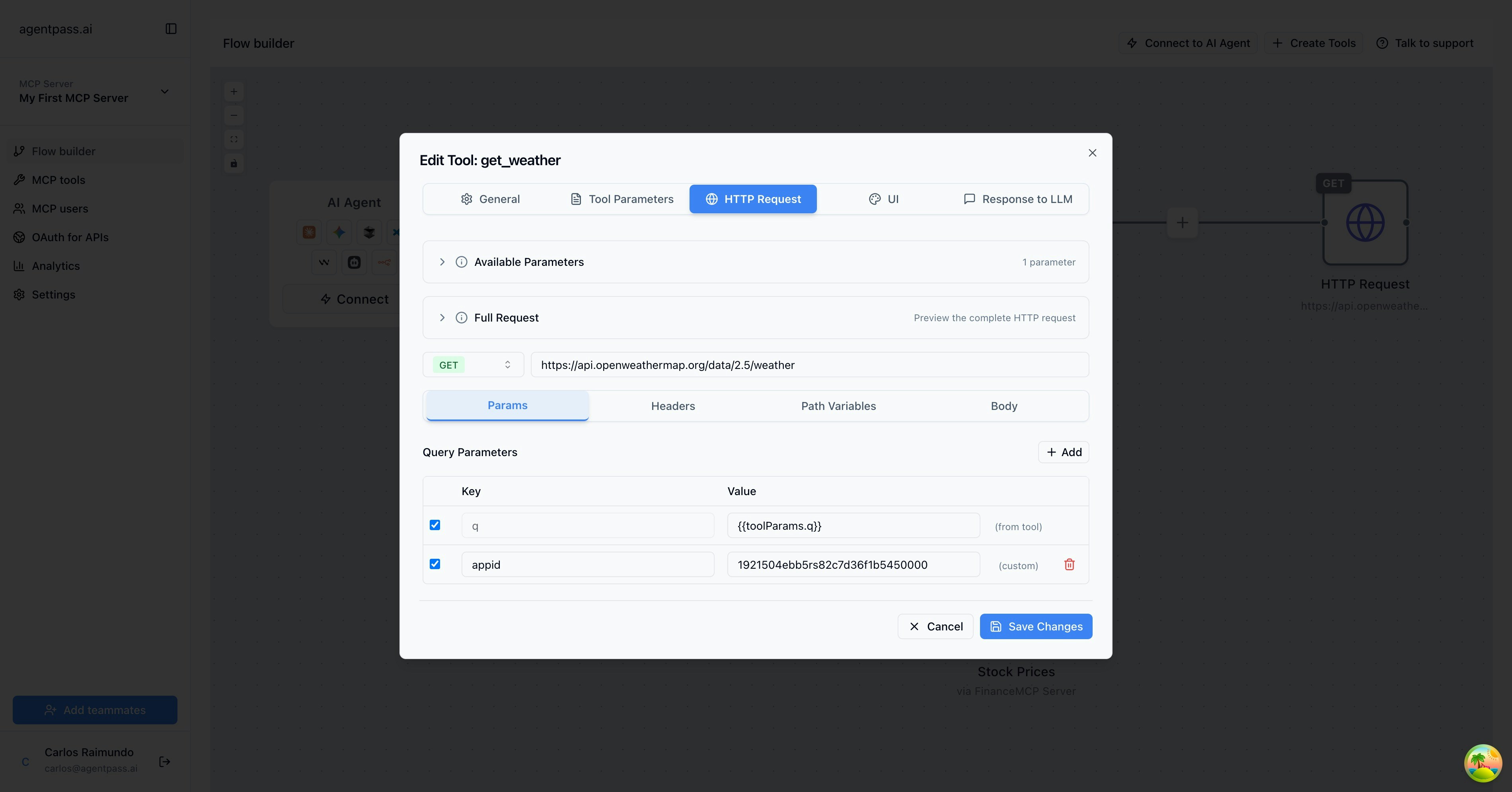 HTTP Request configuration