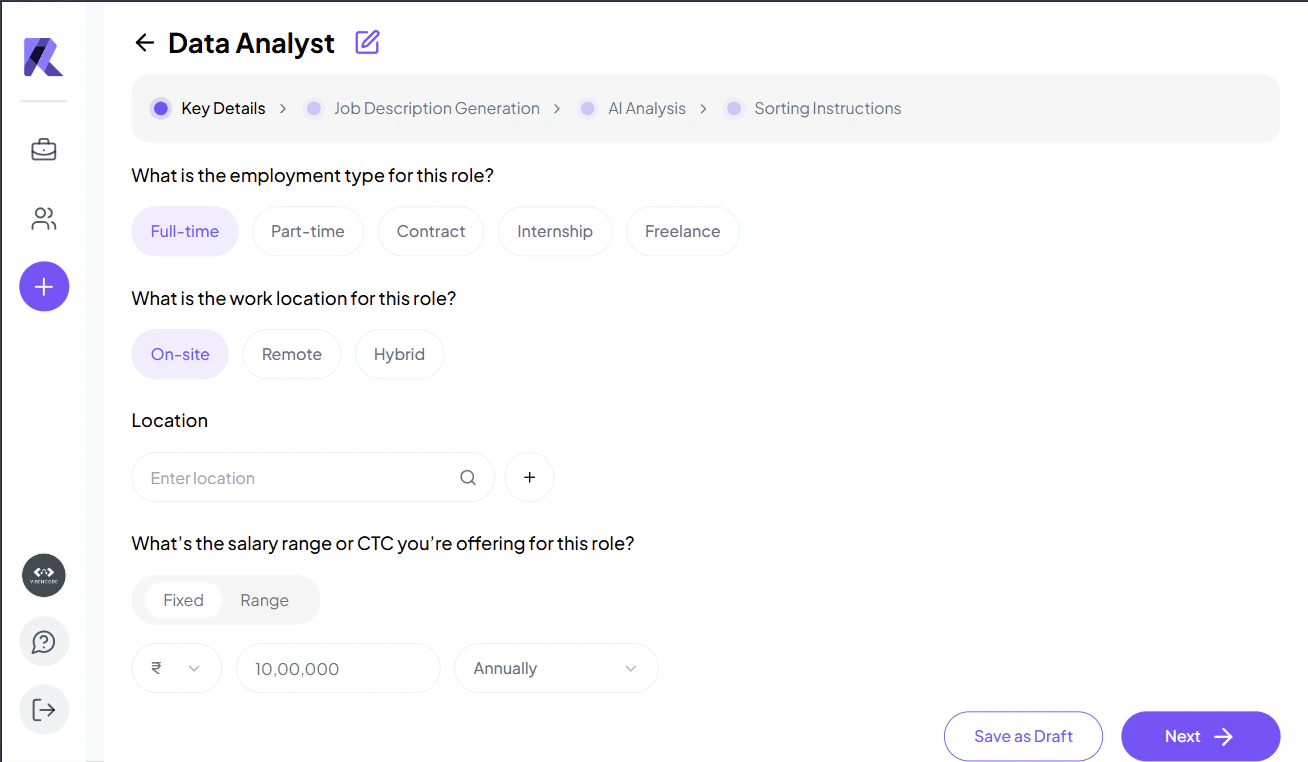 Add Job Details