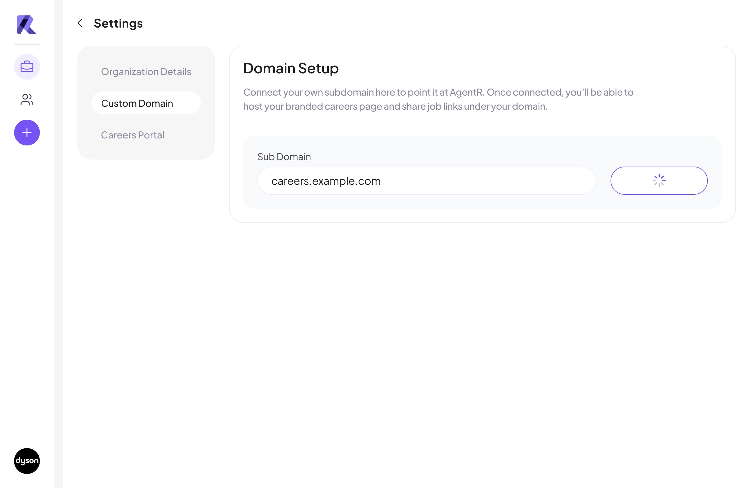 wait for the verification of custom domain