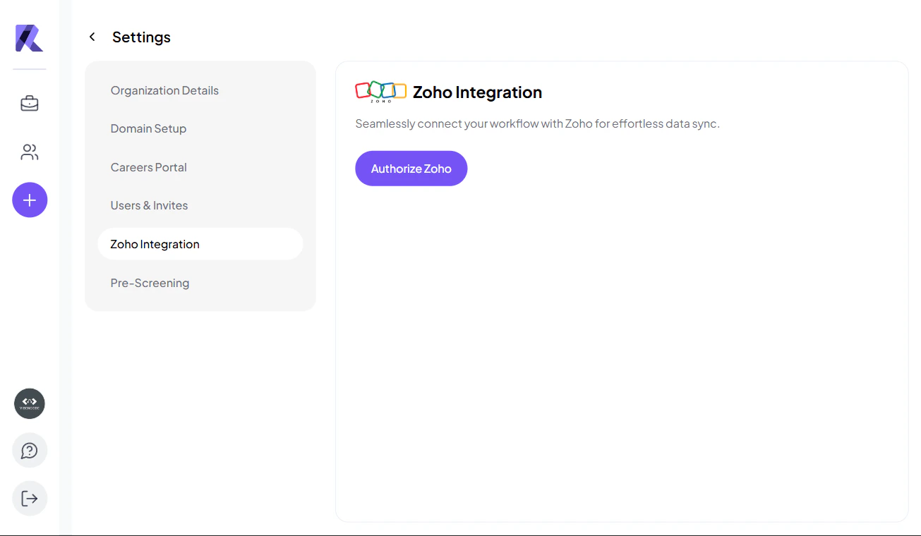 Zoho Integration