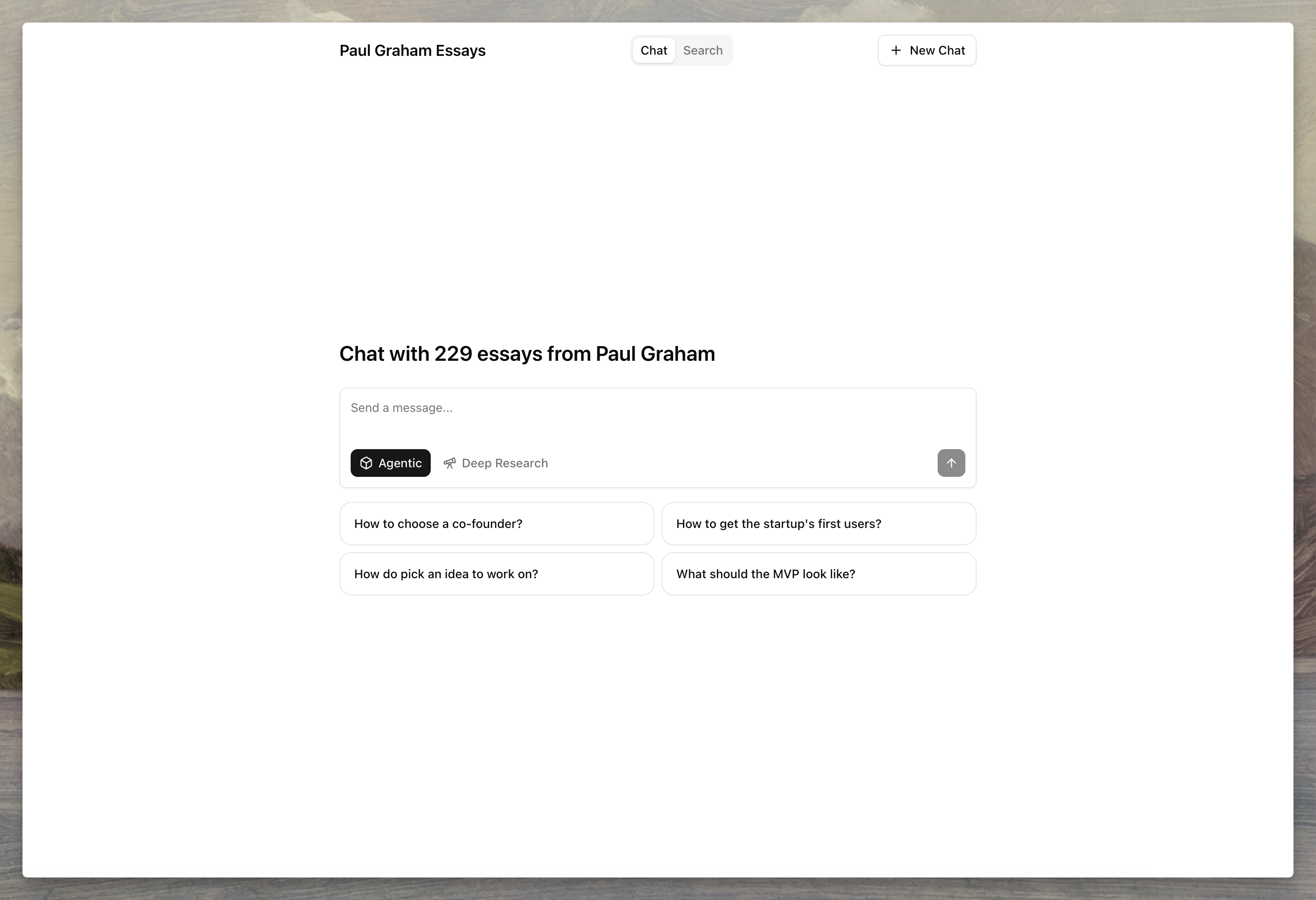 Agentset hosted chat interface