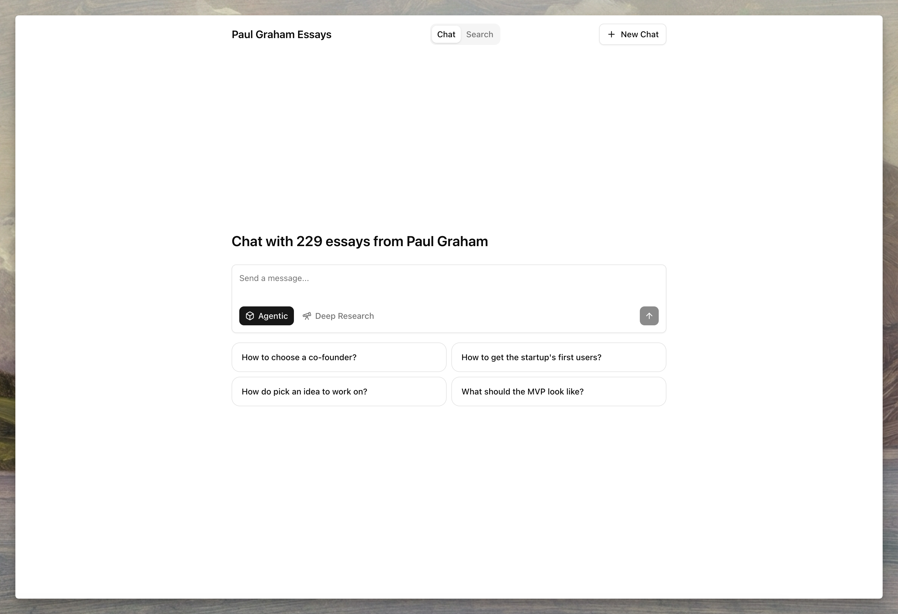 Agentset hosted chat interface