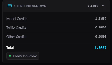 Expanded Credit Breakdown