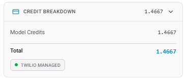 Expanded Credit Breakdown