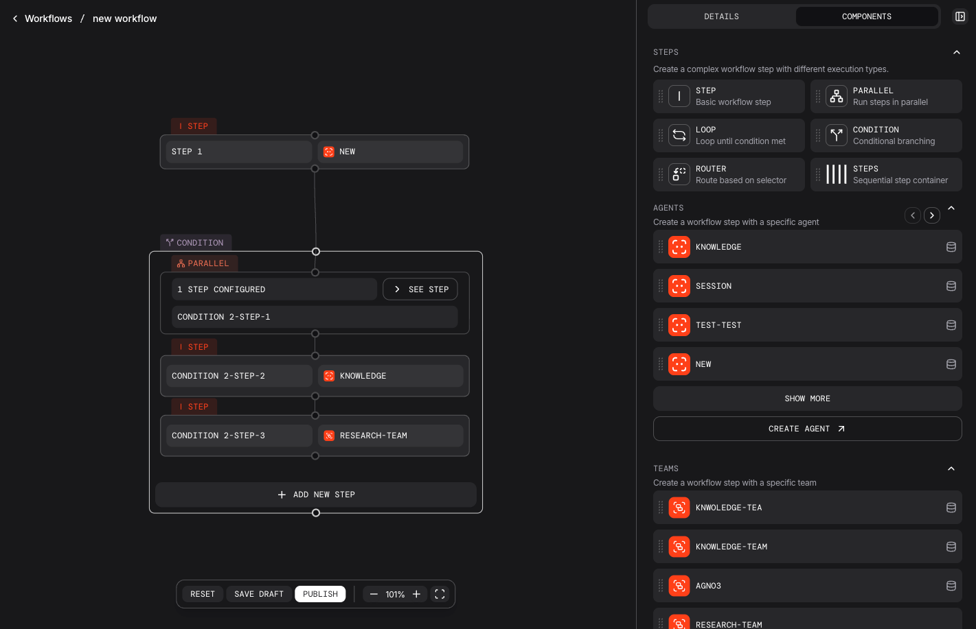 Create a workflow in AgentOS Studio