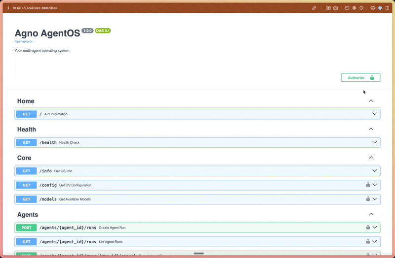 AgentOS API