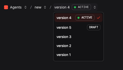 Run specific version of the component in the chat page
