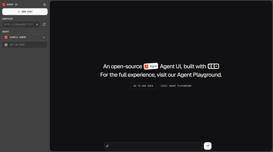A beautiful UI for your Agents - Agno