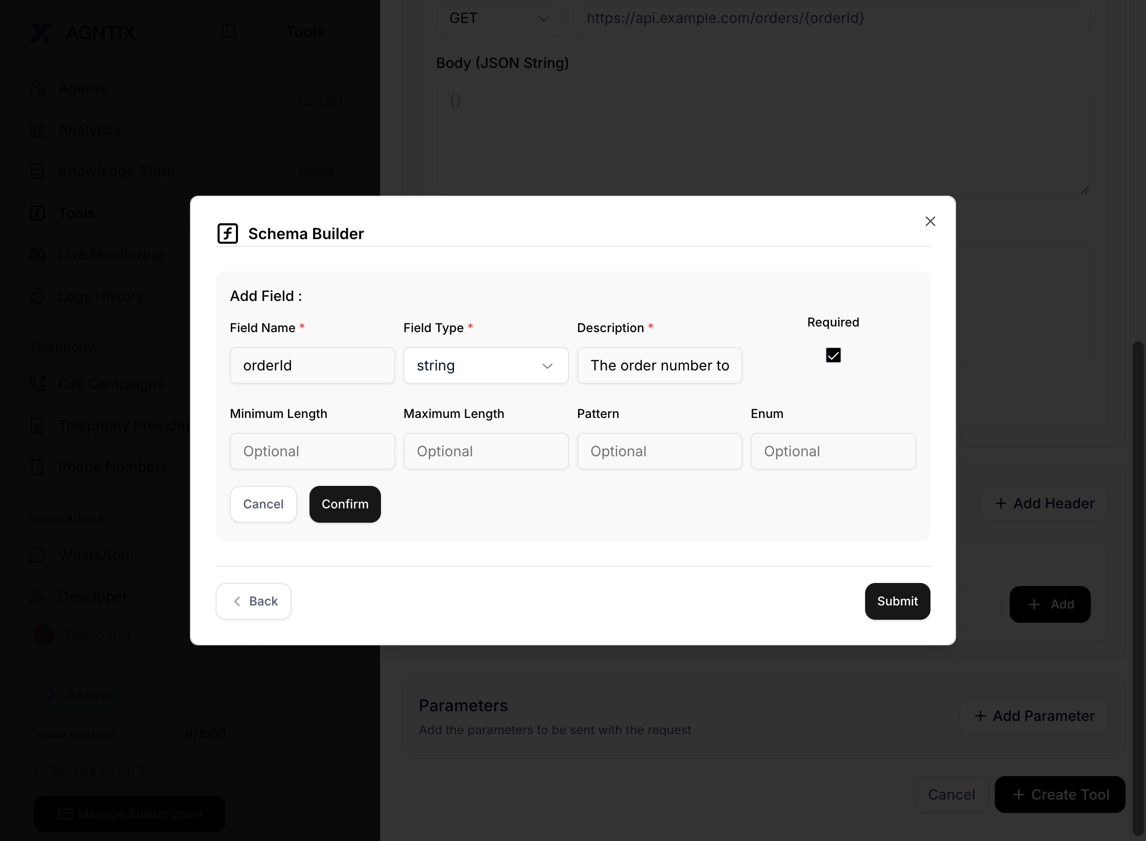 Schema builder