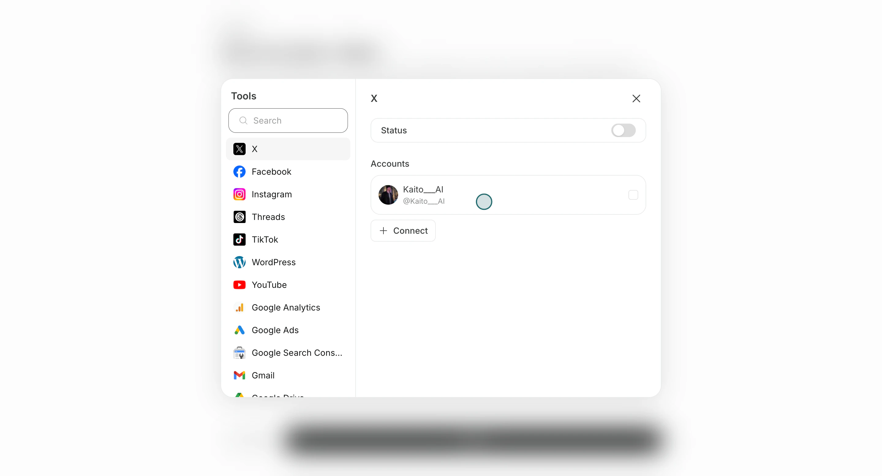 Enable tools and connect accounts