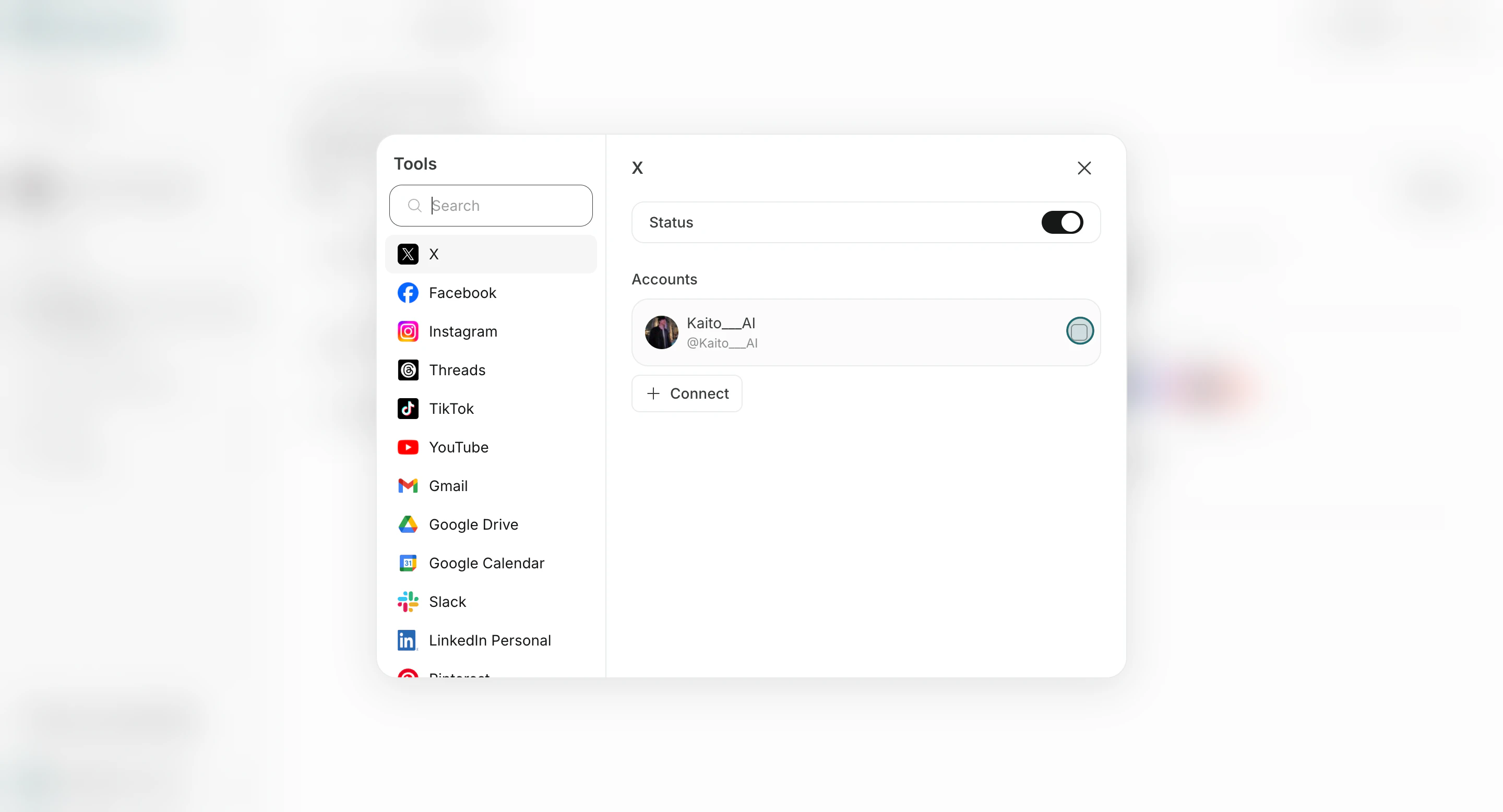 Confirm account mapping for the tool