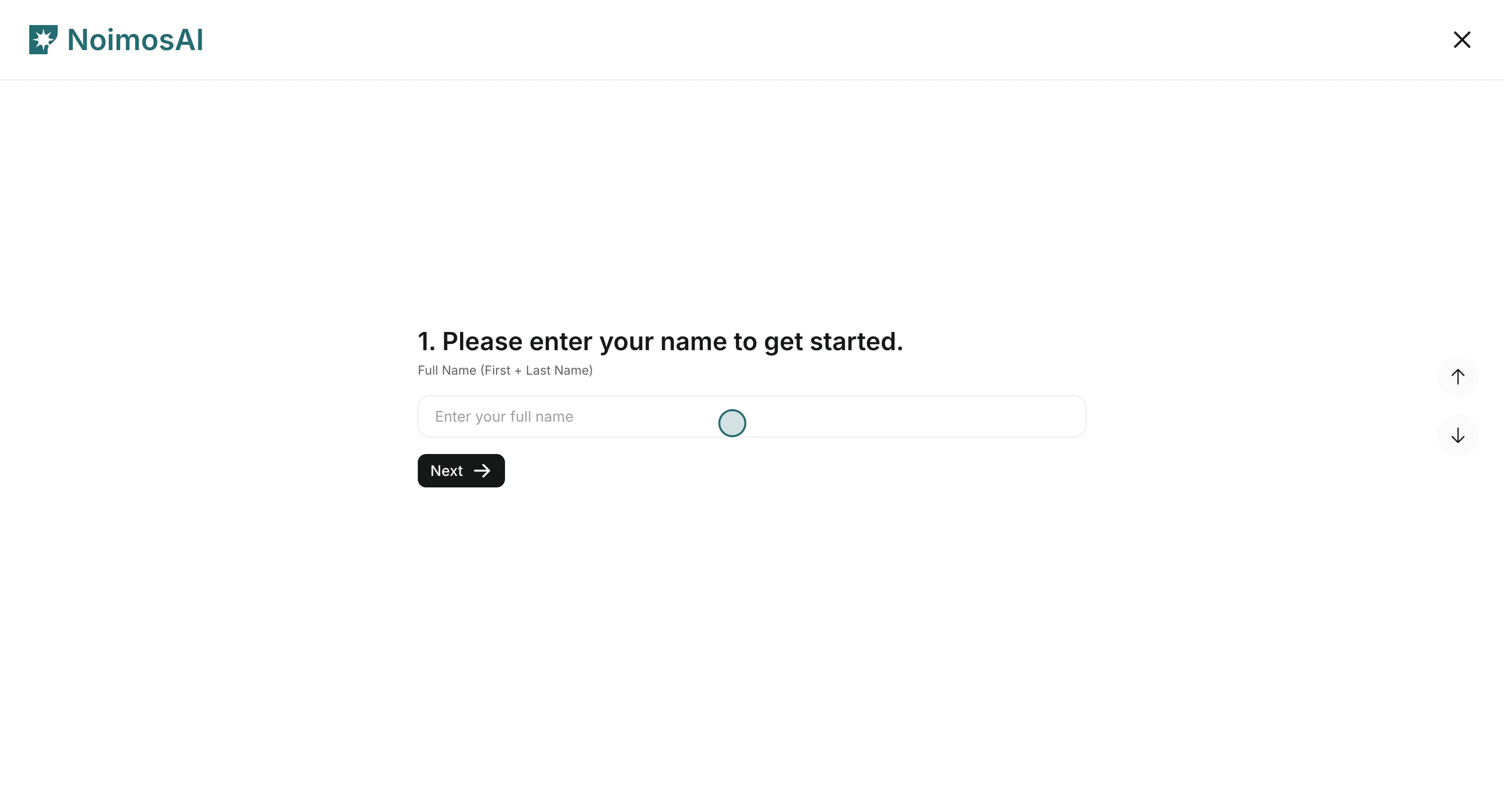 Enter full name in support form