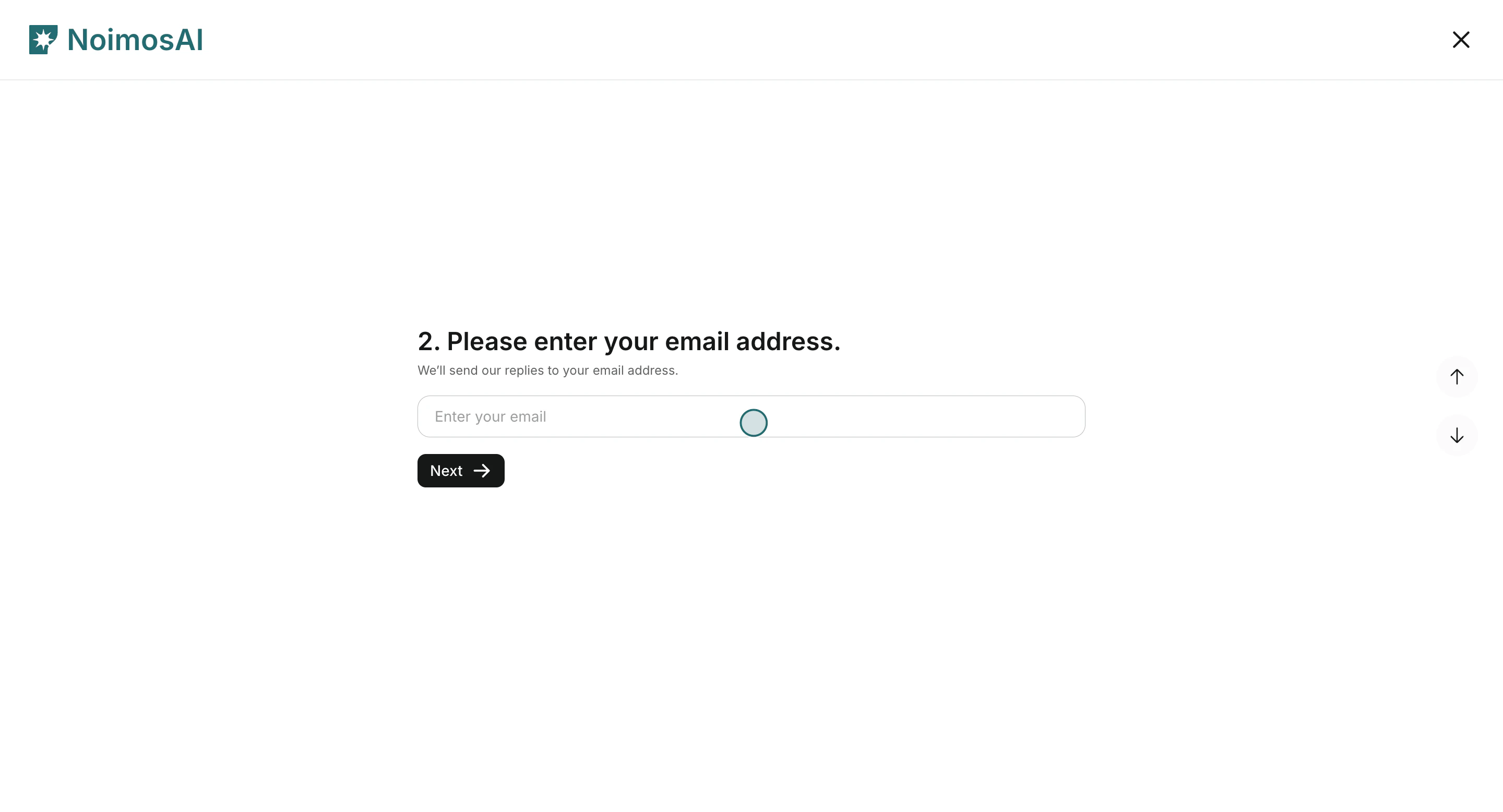 Enter email address in support form