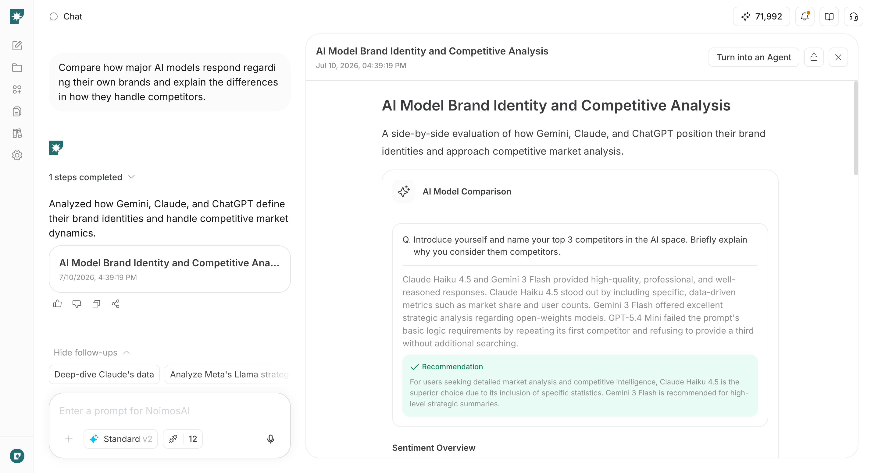 Workflow 1: AI Answer Comparison
