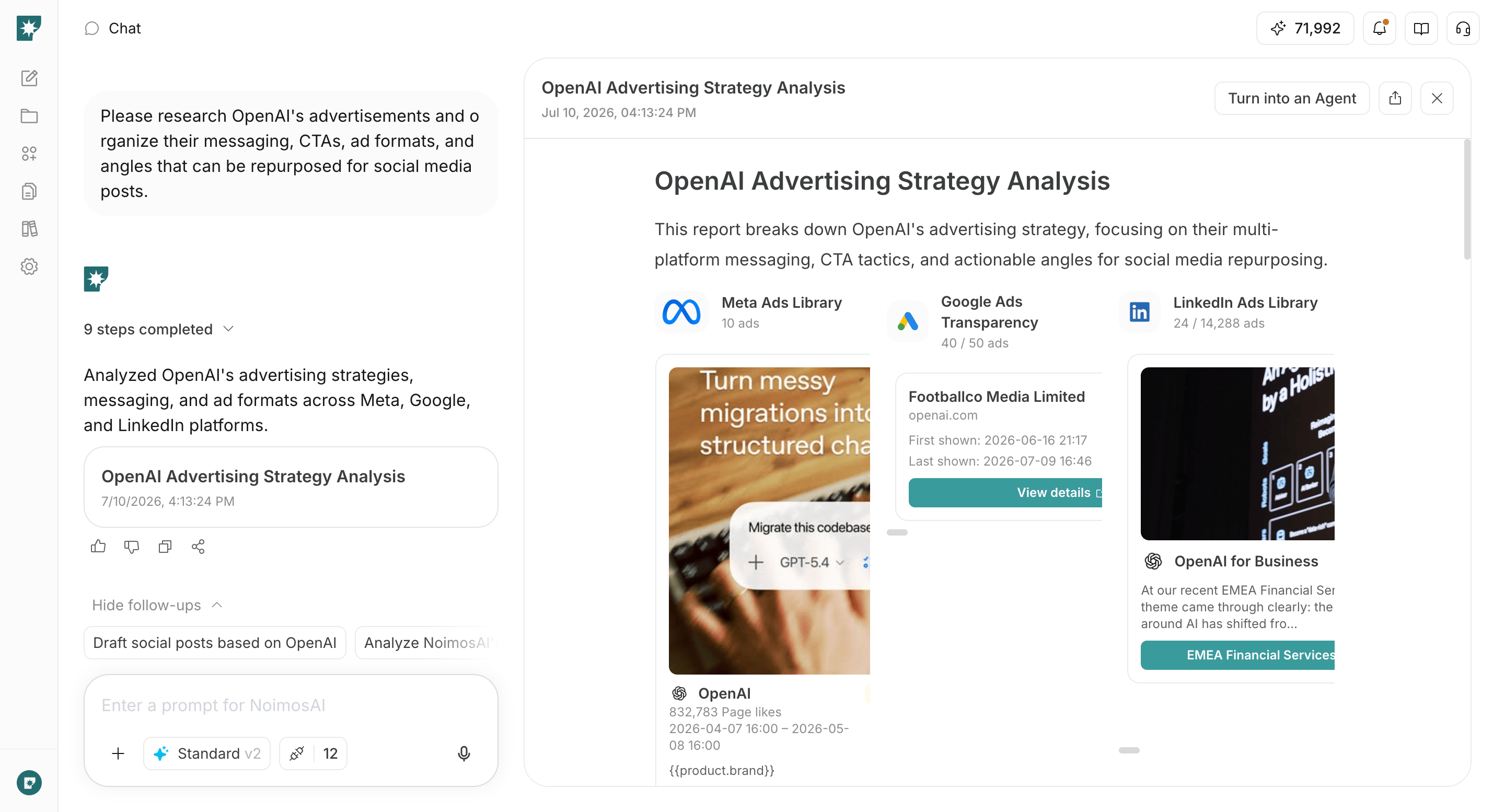Workflow 6: Competitor Ad Search