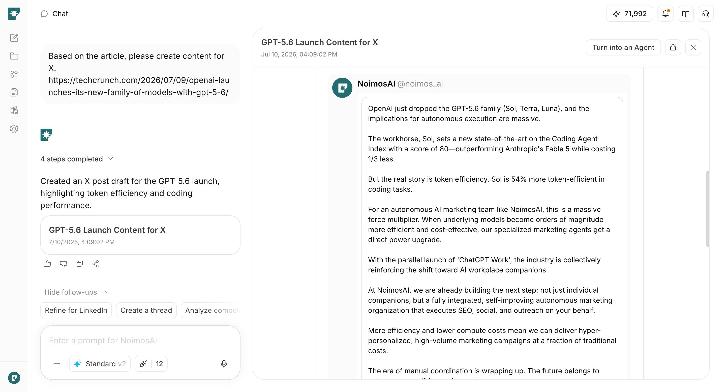 Workflow 2: Content Creation