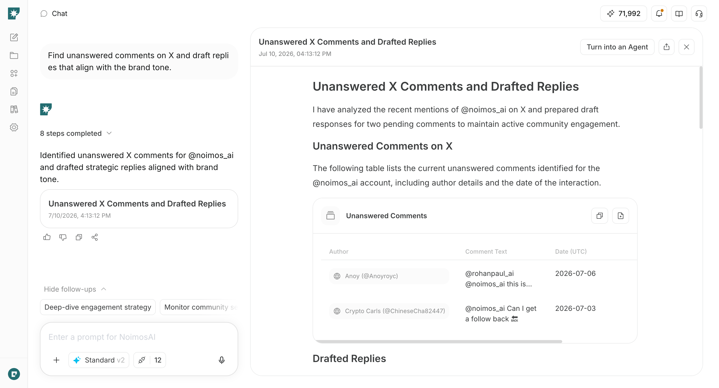Workflow 5: DM and Comment Drafts