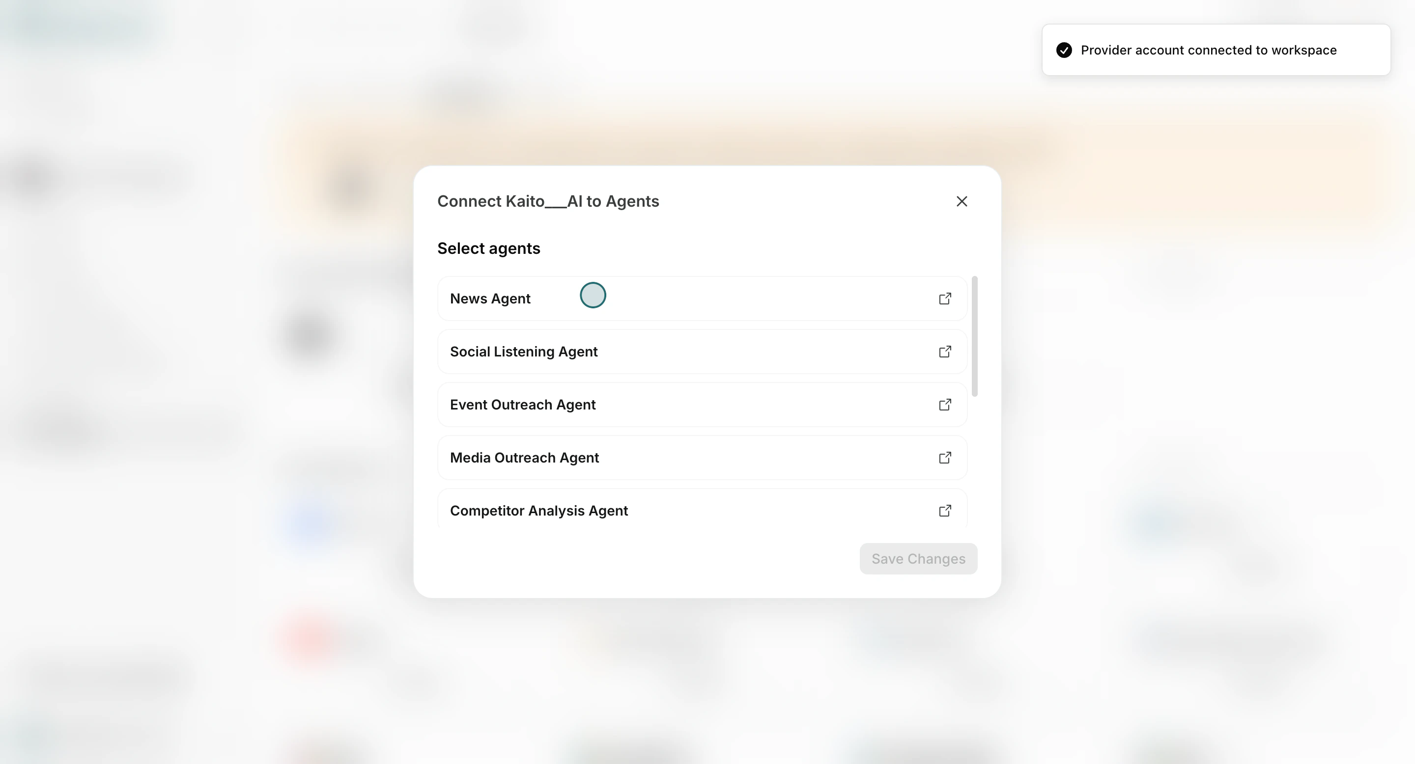 Assign connected account to AI Team members