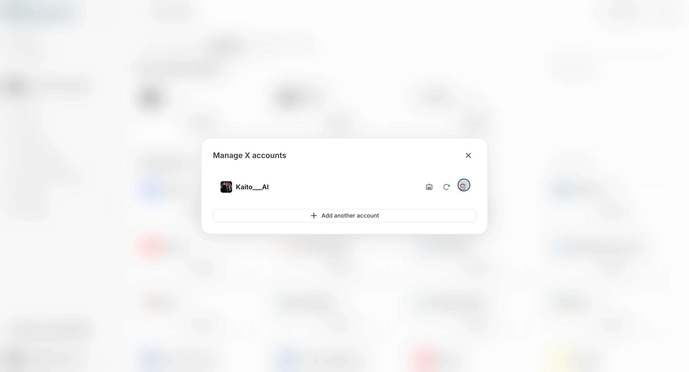 Remove a connected account from team integrations